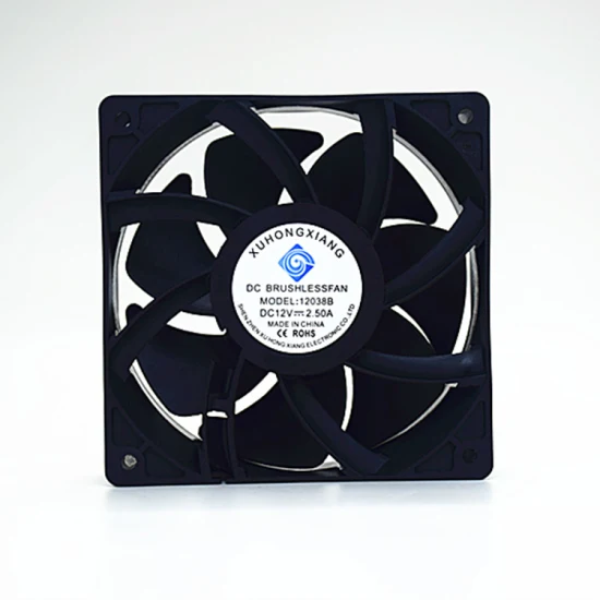 80mm 8025s 3500rpm 12V ventilador de ventilação DC industrial sem escovas de bola dupla